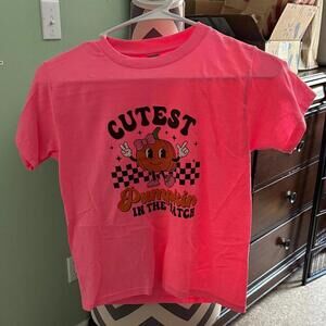 Gildan Kids Pink Pumpkin Graphic Tee